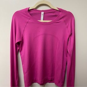 Lululemon Sonic Pink Swiftly Tech Long-Sleeve Shirt 2.0 Race Length